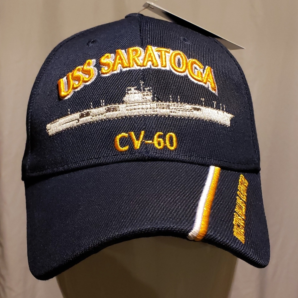 MILITARY U.S. NAVY USS Saratoga Hat